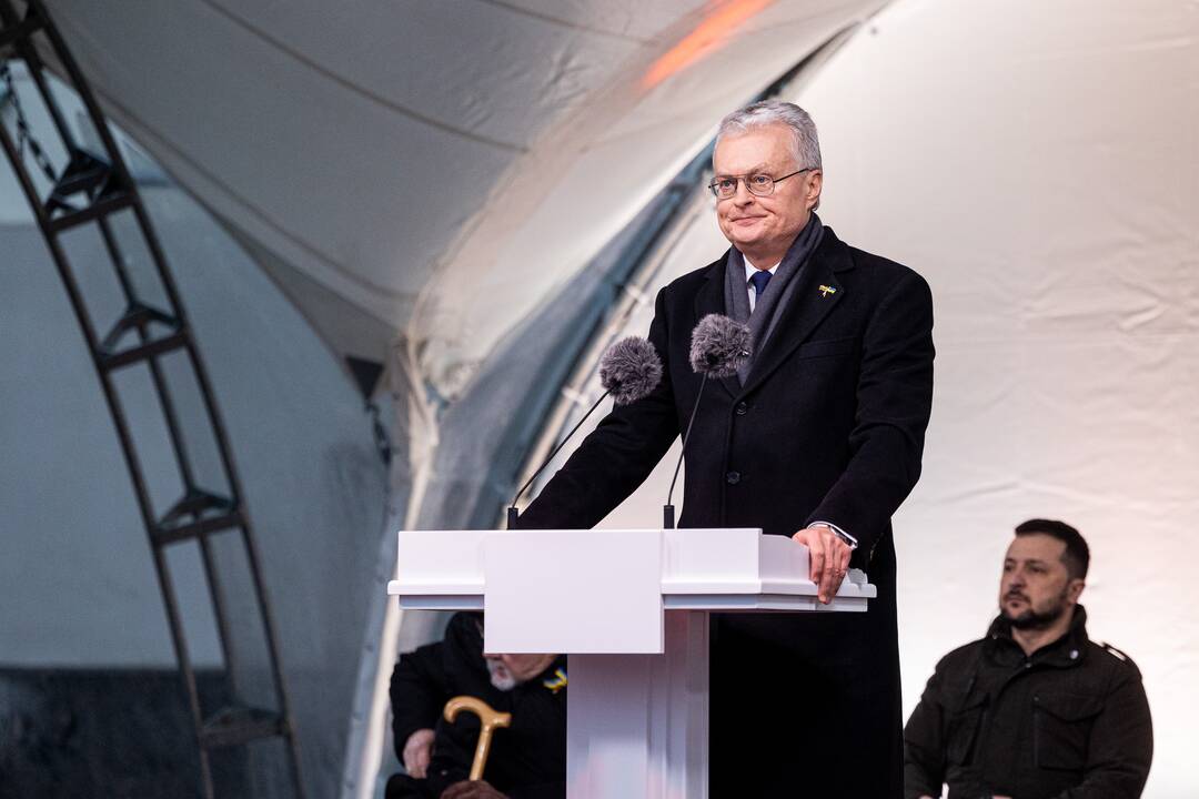 V. Zelenskis ir G. Nausėda kreipėsi  į Lietuvos žmones