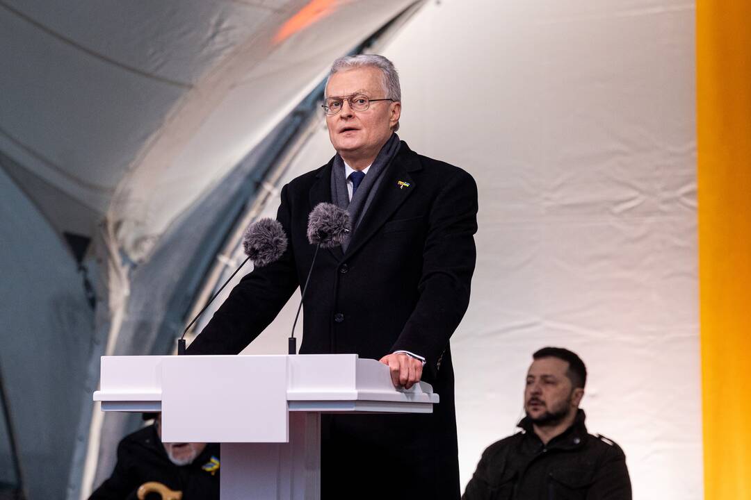 V. Zelenskis ir G. Nausėda kreipėsi  į Lietuvos žmones