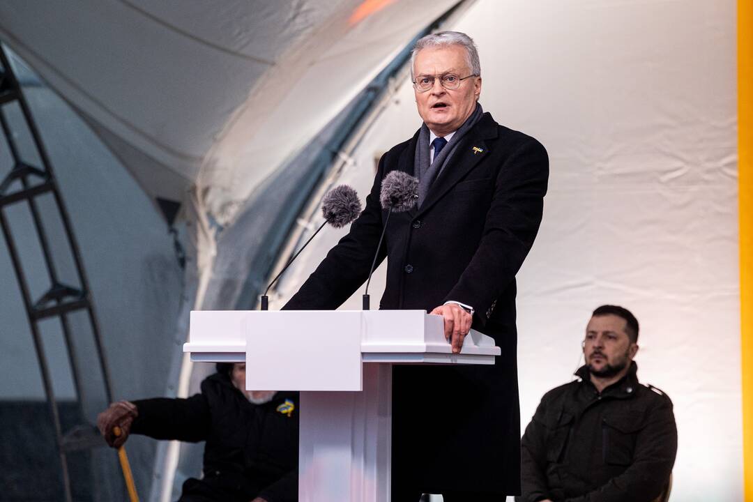 V. Zelenskis ir G. Nausėda kreipėsi  į Lietuvos žmones