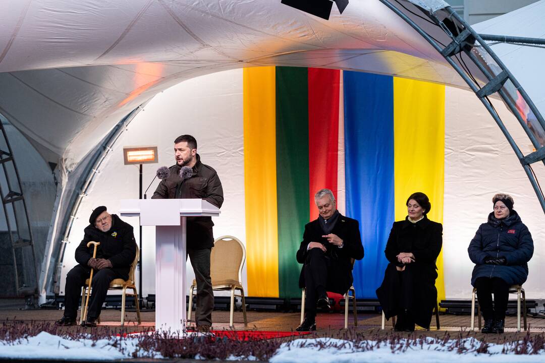 V. Zelenskis ir G. Nausėda kreipėsi  į Lietuvos žmones