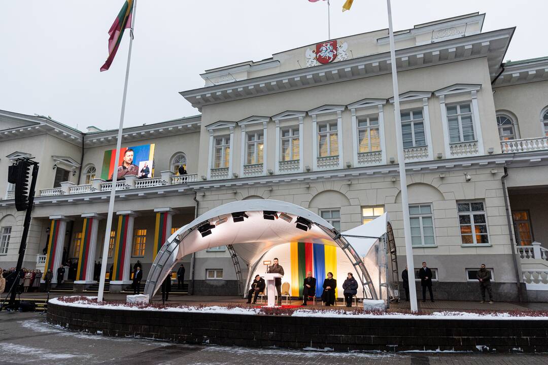 V. Zelenskis ir G. Nausėda kreipėsi  į Lietuvos žmones