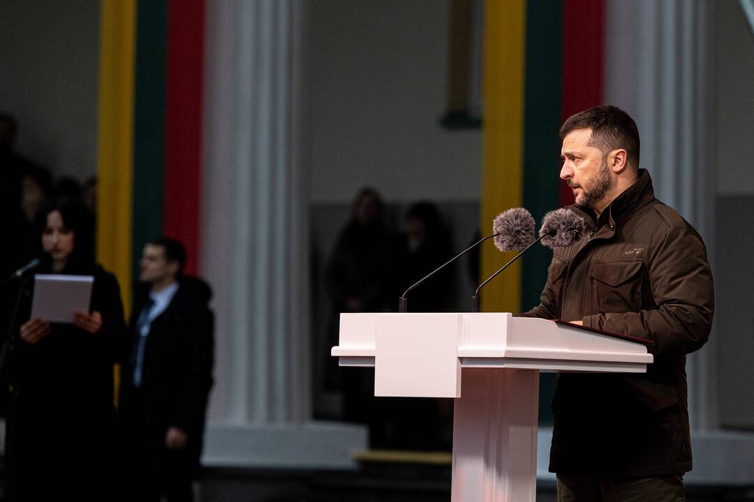 V. Zelenskis ir G. Nausėda kreipėsi  į Lietuvos žmones
