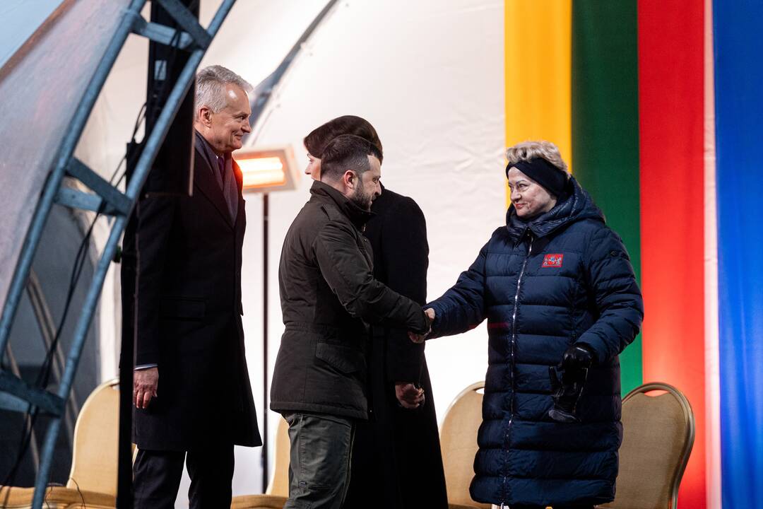 V. Zelenskis ir G. Nausėda kreipėsi  į Lietuvos žmones