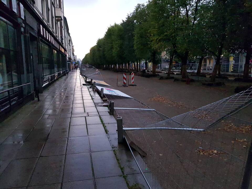 Kauną nuplovė smarkus lietus