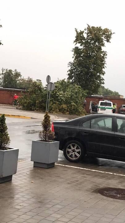 Kauną nuplovė smarkus lietus