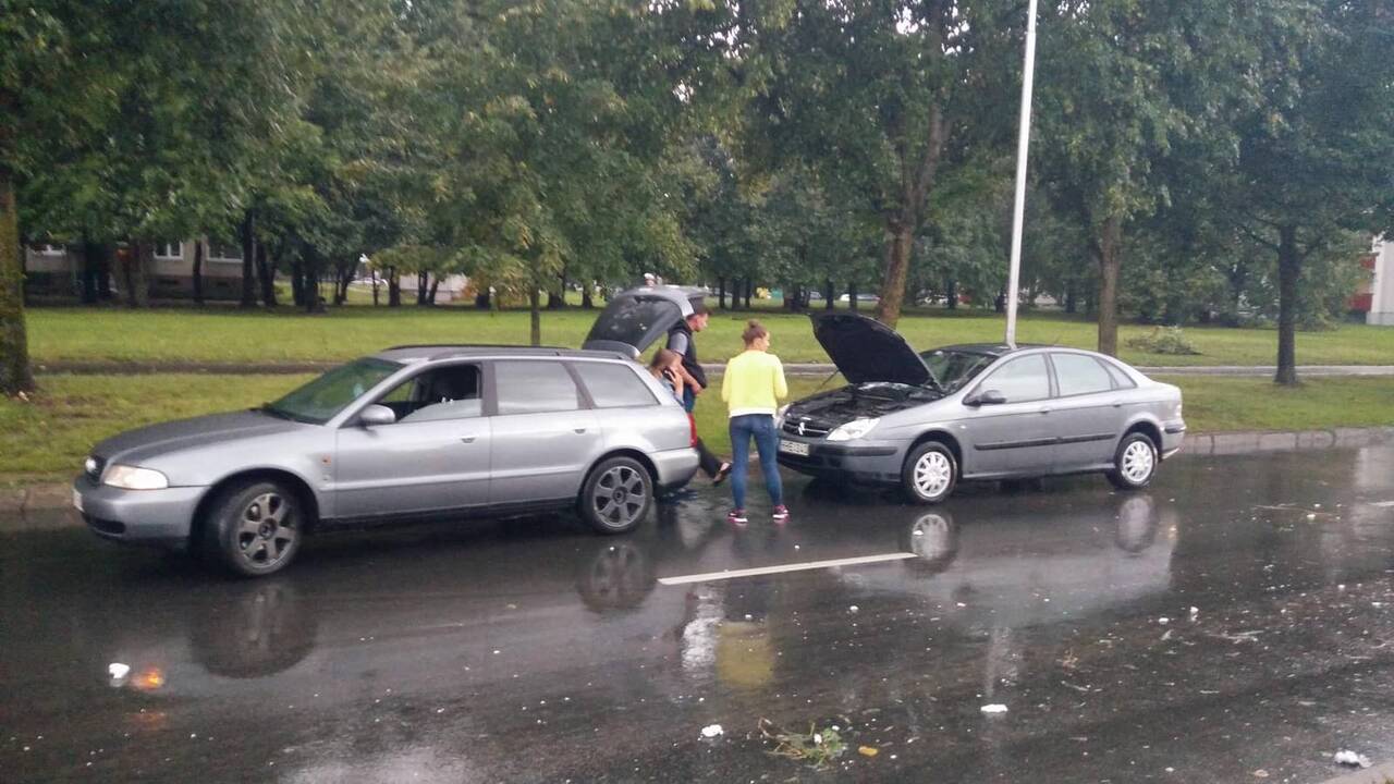 Kauną nuplovė smarkus lietus