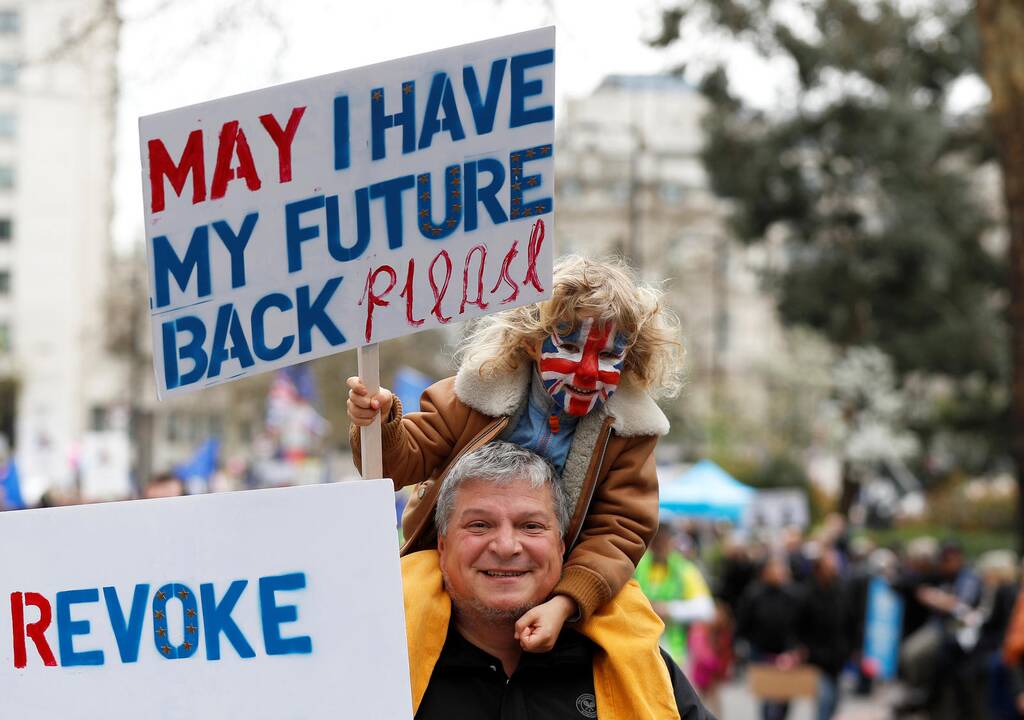 Masinė demonstracija prieš „Brexit“