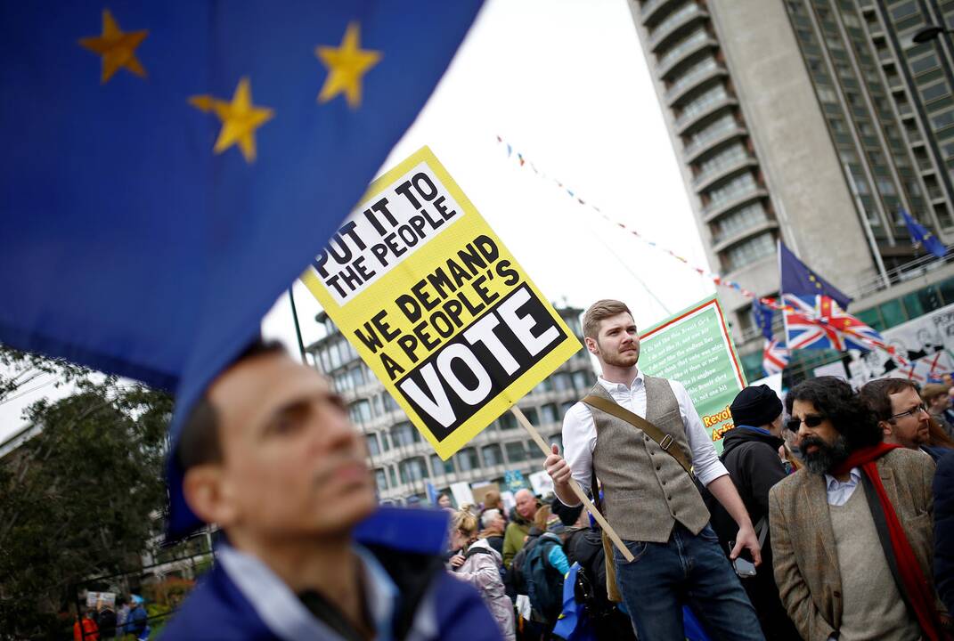 Masinė demonstracija prieš „Brexit“