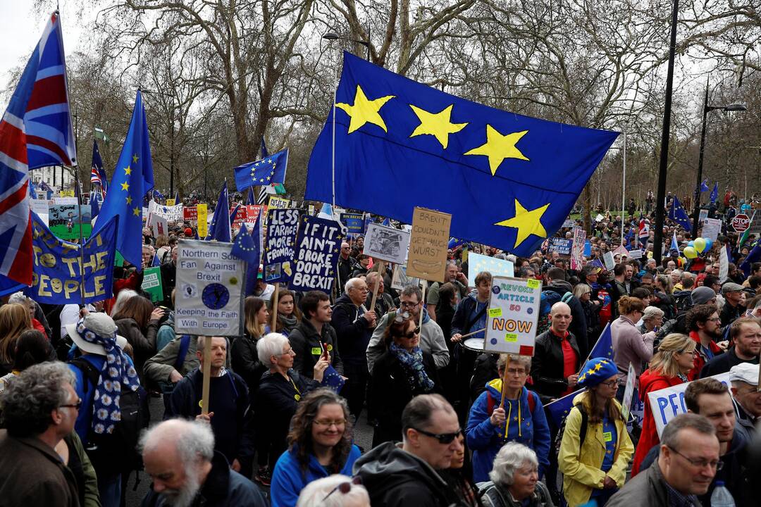 Masinė demonstracija prieš „Brexit“