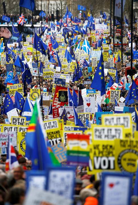 Masinė demonstracija prieš „Brexit“