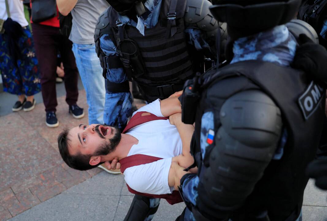Protestuotojai Maskvoje