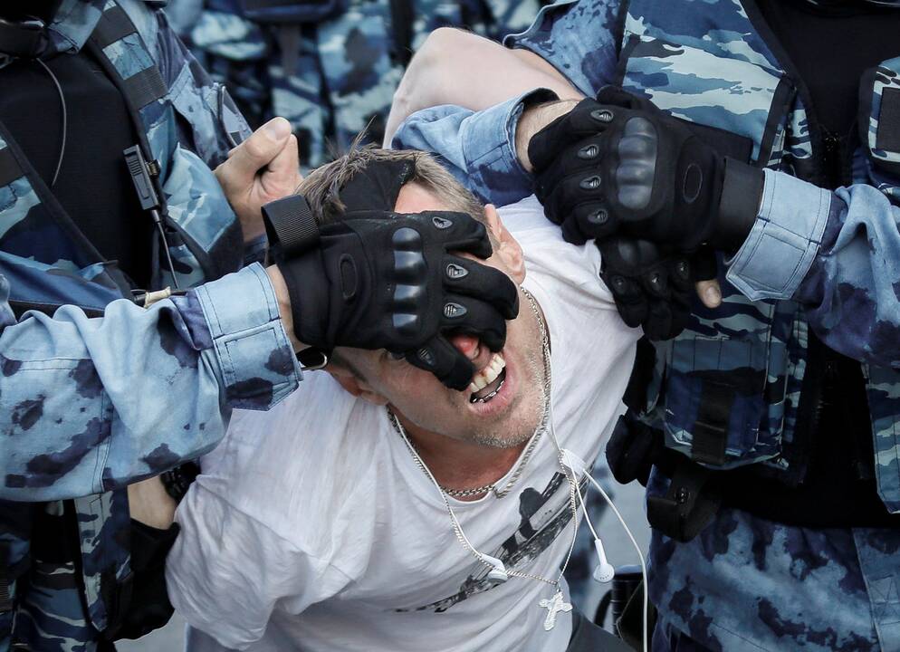 Protestuotojai Maskvoje
