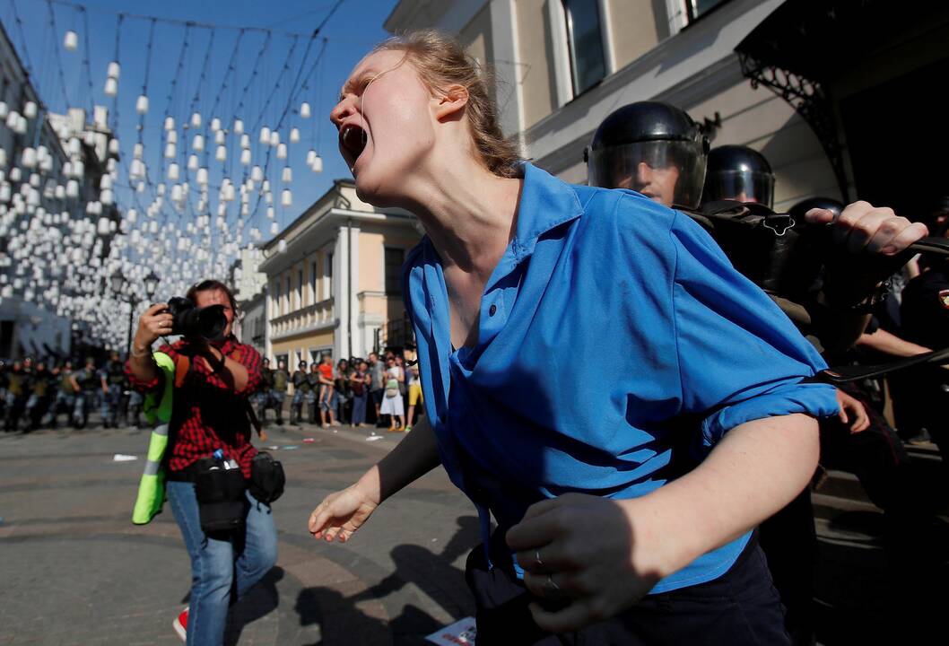 Protestuotojai Maskvoje