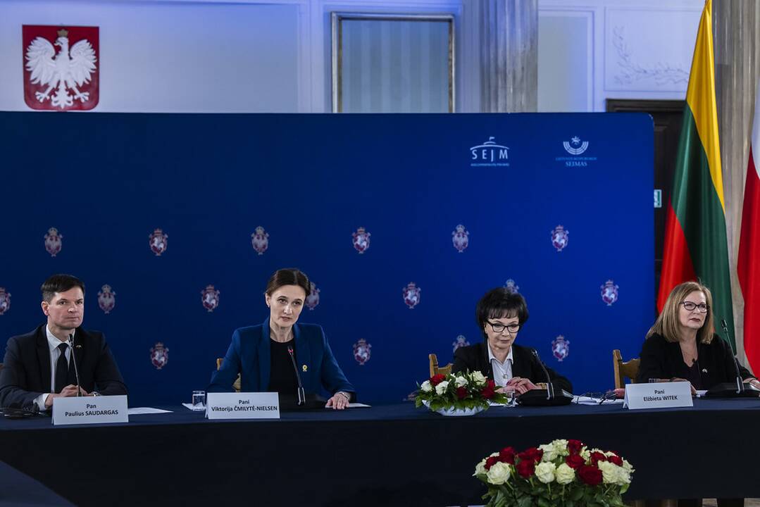 Viktorija Čmilytė-Nielsen (viduryje)
