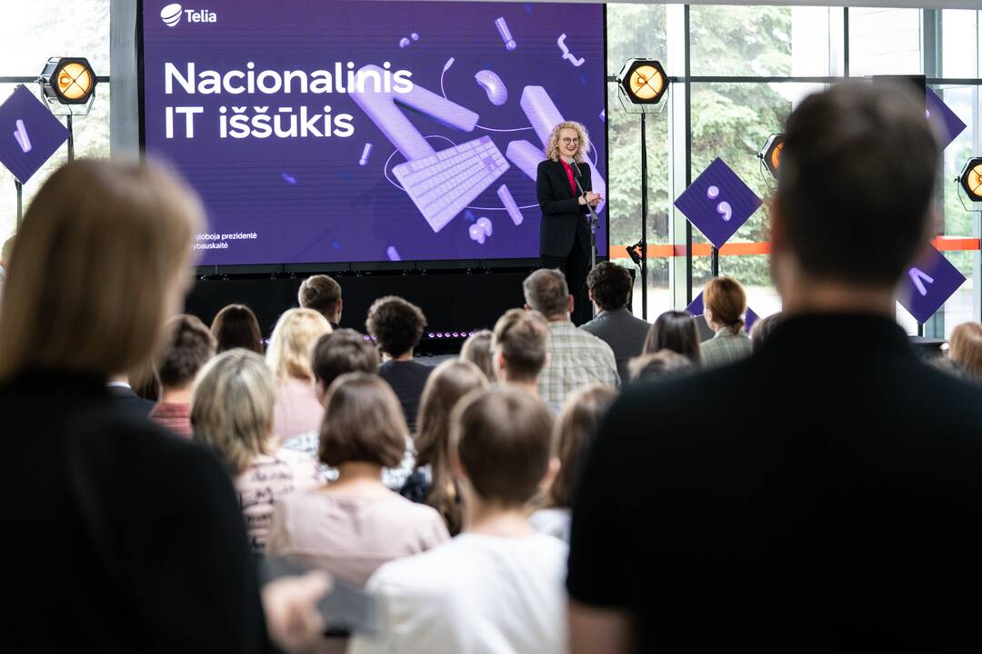 Projekto „Nacionalinis IT iššūkis“ dalyviai.
