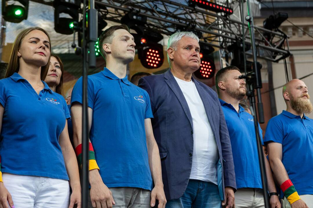 „Tautiškos giesmės“ giedojimas ir koncertas Klaipėdoje
