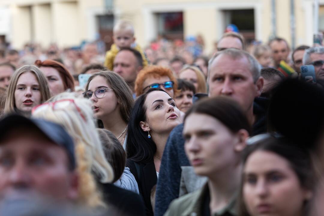 „Tautiškos giesmės“ giedojimas ir koncertas Klaipėdoje