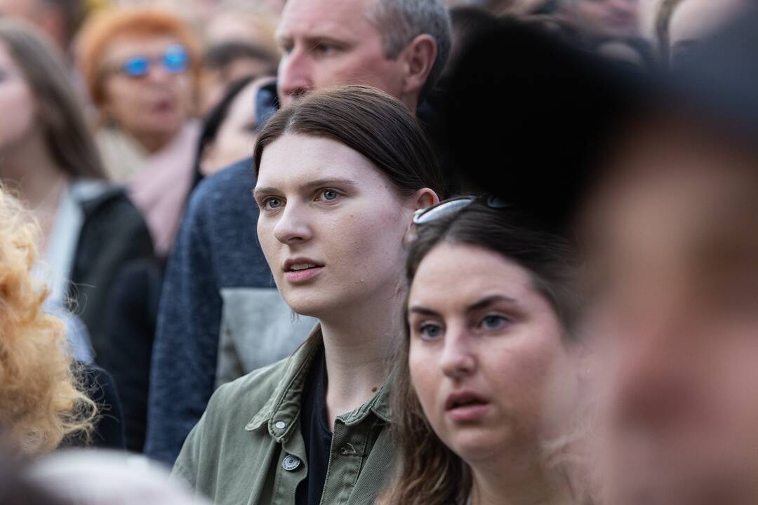 „Tautiškos giesmės“ giedojimas ir koncertas Klaipėdoje