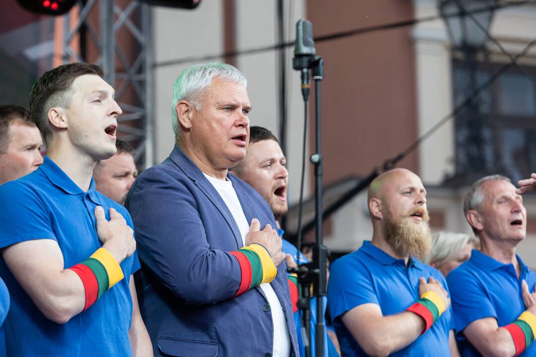 „Tautiškos giesmės“ giedojimas ir koncertas Klaipėdoje