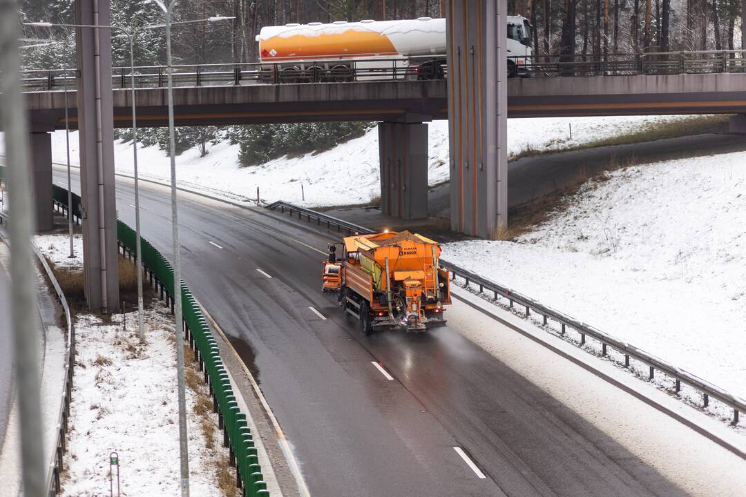 Į Vilnių sugrįžo sniegas