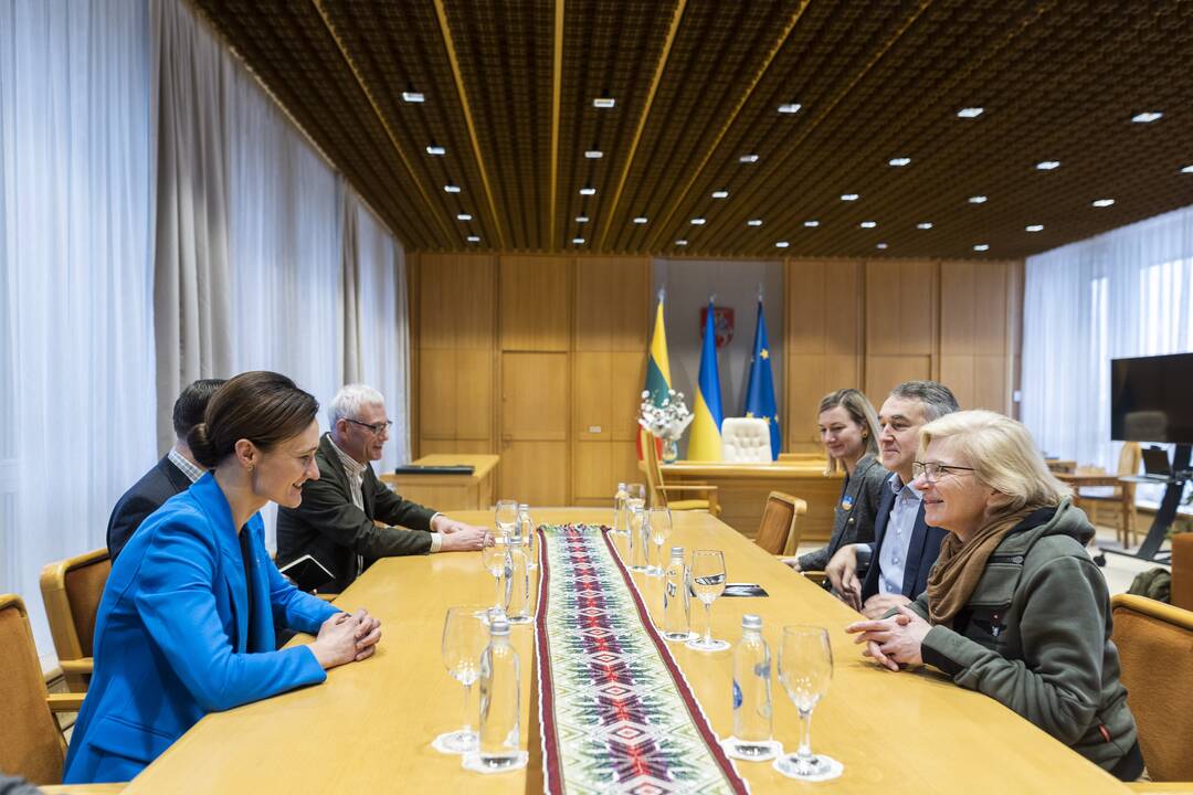 V. Čmilytė-Nielsen susitiko su Ukrainos savanore paramedike J. Pajevska-Taira