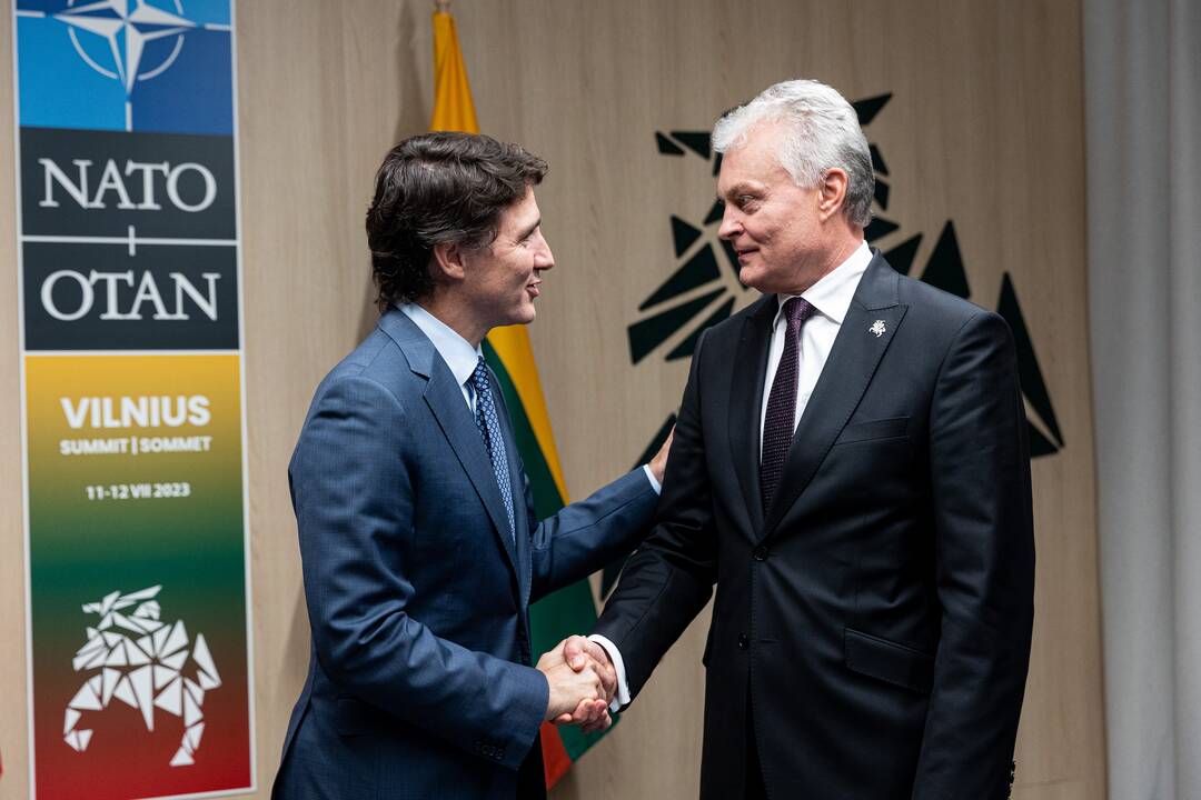 G. Nausėdos susitikimas su R. Sunaku, J. Trudeau