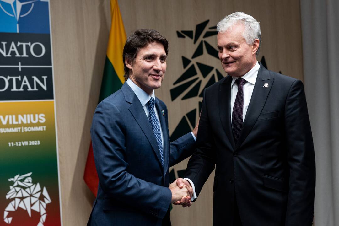 G. Nausėdos susitikimas su R. Sunaku, J. Trudeau