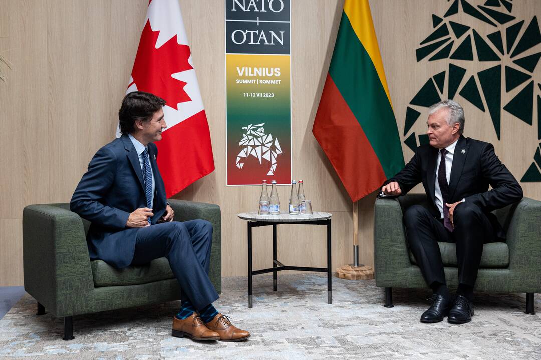 G. Nausėdos susitikimas su R. Sunaku, J. Trudeau