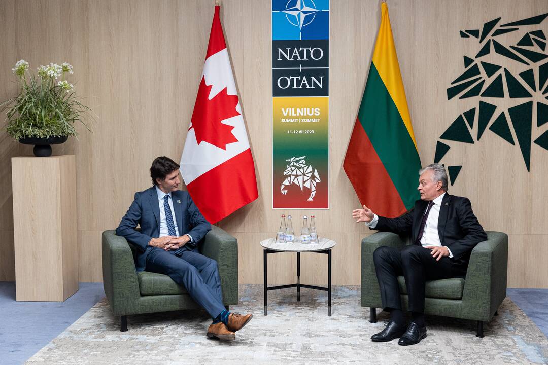 G. Nausėdos susitikimas su R. Sunaku, J. Trudeau