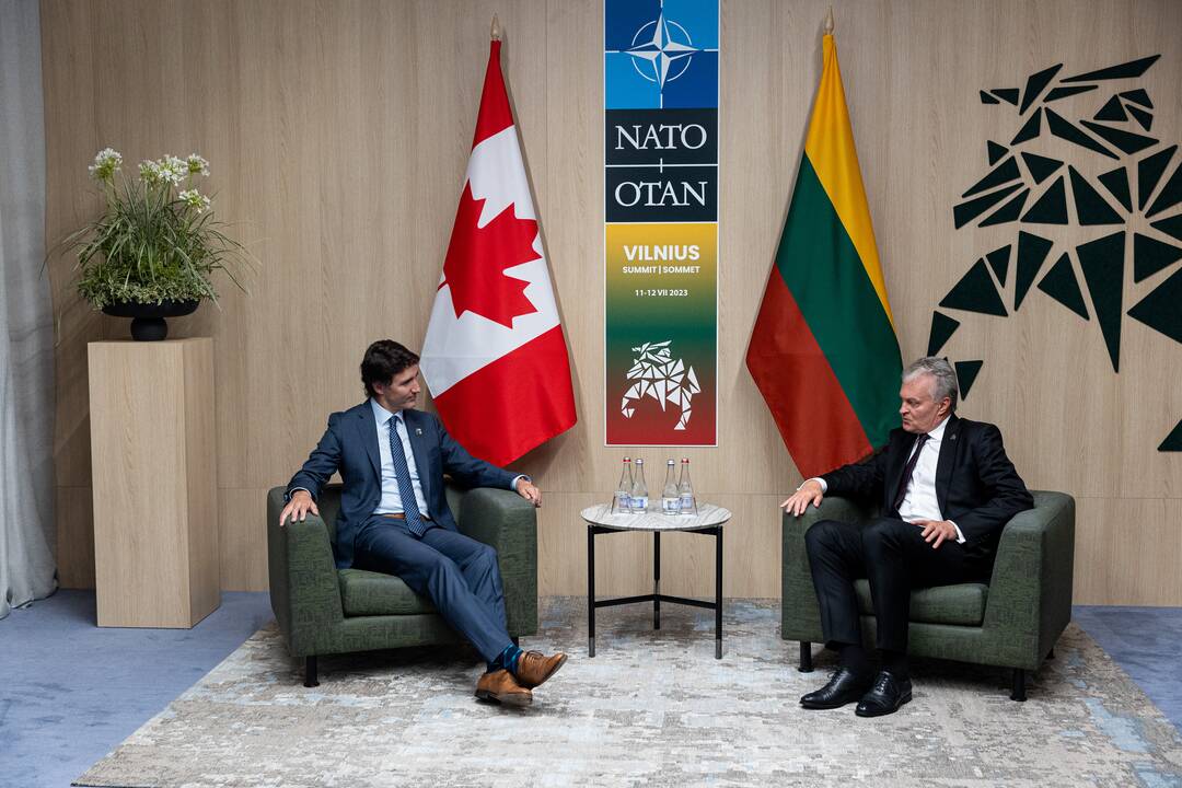 G. Nausėdos susitikimas su R. Sunaku, J. Trudeau