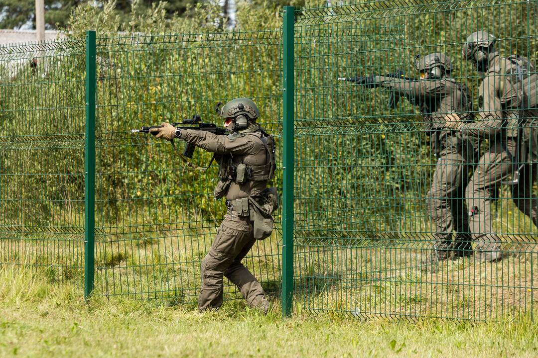 VSAT organizuotos taktinės pratybos „Priedanga – 2023“