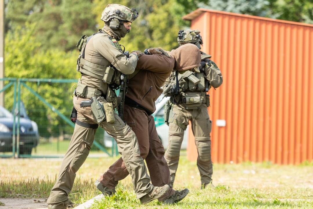 VSAT organizuotos taktinės pratybos „Priedanga – 2023“