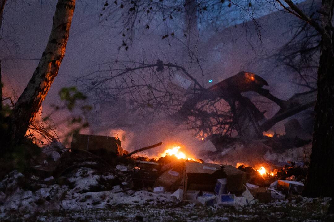 Vilniuje nukrito lėktuvas