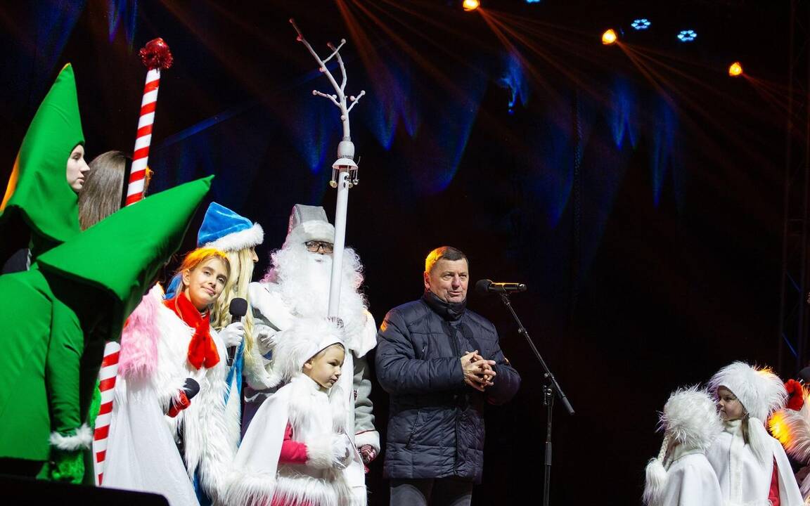 Kalėdų eglės Kėdainiuose įžiebimas