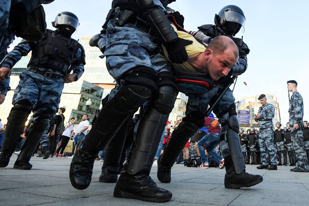Protestuotojai Maskvoje