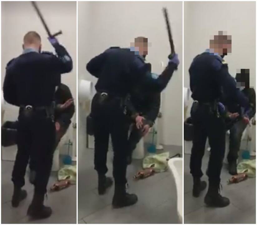 Smurtas „Iki“ parduotuvėje: paaiškėjo vyrą talžiusio apsaugos darbuotojo likimas