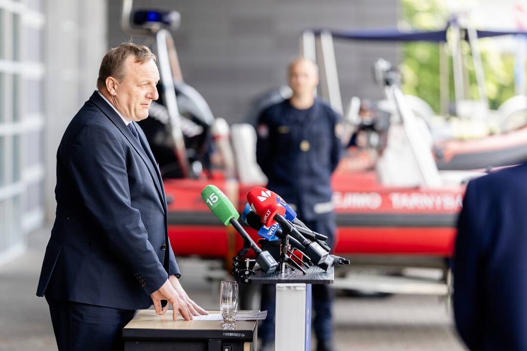 Spaudos konferencija, skirta skendimų vandenyje prevencijai