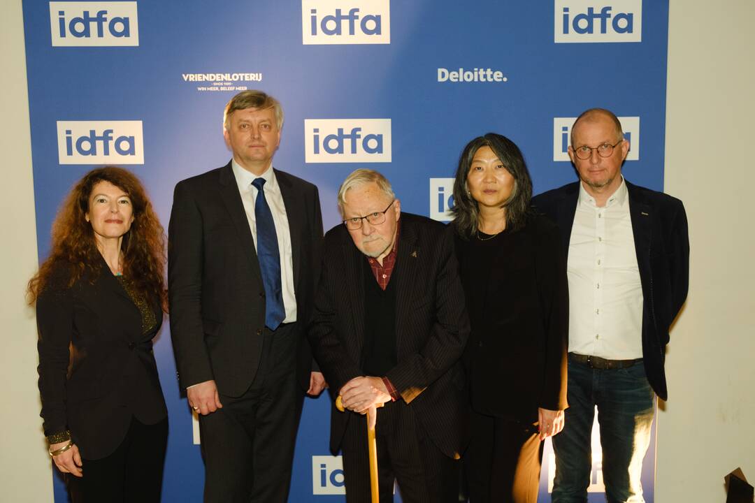 Prodiuserė Marija Choustova, režisierius Sergejus Loznica, profesorius Vytautas Landsbergis, prodiuserė Uljana Kim, rašytojas Vytautas V. Landsbergis