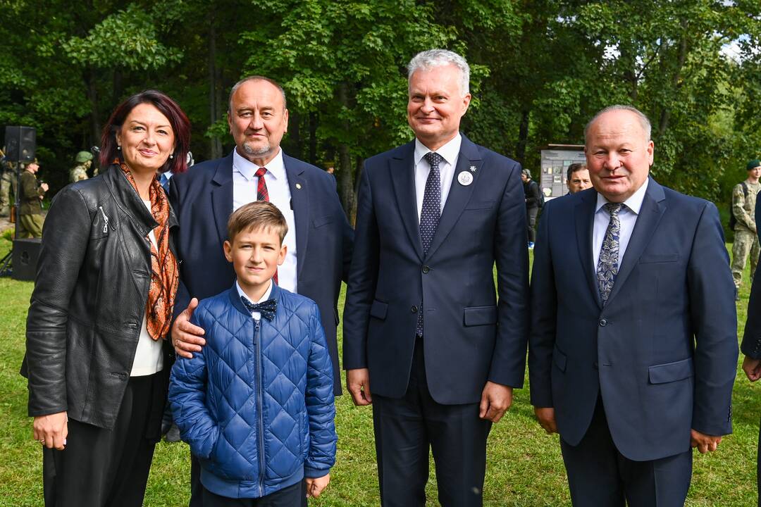 G. Nausėda dalyvavo J. Lukšos-Daumanto 70-ųjų žūties metinių minėjime 