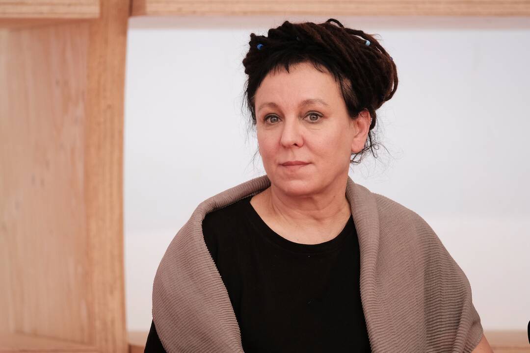 Margaret Atwood (iš kairės), Pedro Almodovaras, Olga Tokarczuk