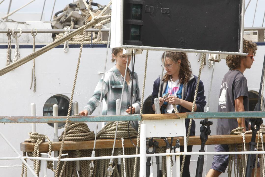 Regata pasiekė Klaipėdą: burlaiviai – įspūdingi