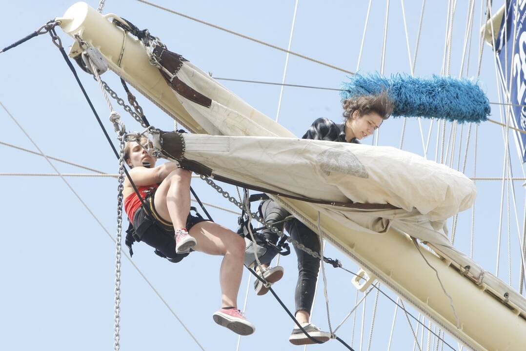 Regata pasiekė Klaipėdą: burlaiviai – įspūdingi
