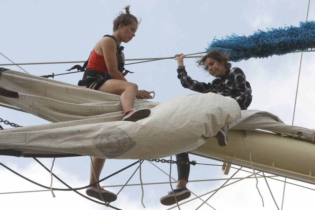 Regata pasiekė Klaipėdą: burlaiviai – įspūdingi