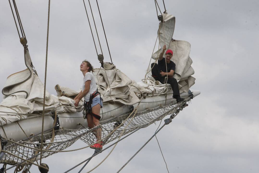 Regata pasiekė Klaipėdą: burlaiviai – įspūdingi