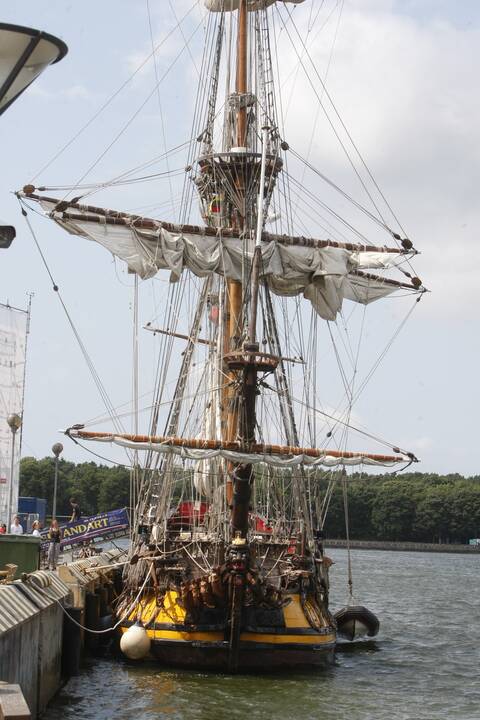 Regata pasiekė Klaipėdą: burlaiviai – įspūdingi