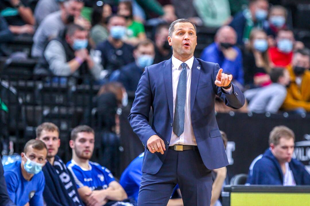 Spragos: K.Maksvytis prieš Eurolygos startą yra patenkintas žalgiriečių (balta apranga) puolimu, bet dėl gynybos turi nemažai priekaištų.