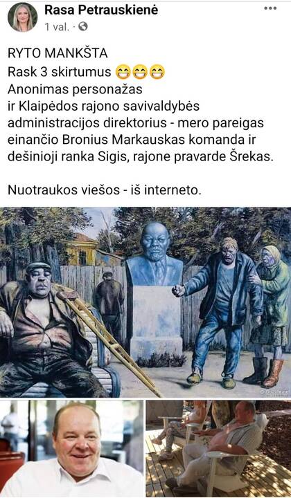 Papiktino: Klaipėdos rajono tarybos narės užuomina apie savivaldybės administracijos direktorių S.Karbauską sukėlė diskusijų audrą.