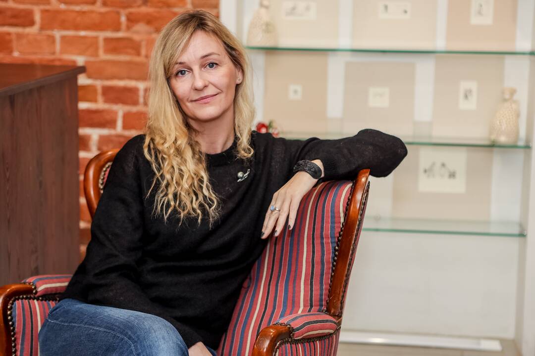  Pasirinkimas: grafiką N. Marcinkevičiūtė-Strazdė pamėgo už jos minimalizmą – kūrybinę mintį gali išreikšti viena linija.