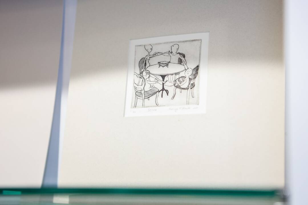  Pasirinkimas: grafiką N. Marcinkevičiūtė-Strazdė pamėgo už jos minimalizmą – kūrybinę mintį gali išreikšti viena linija.