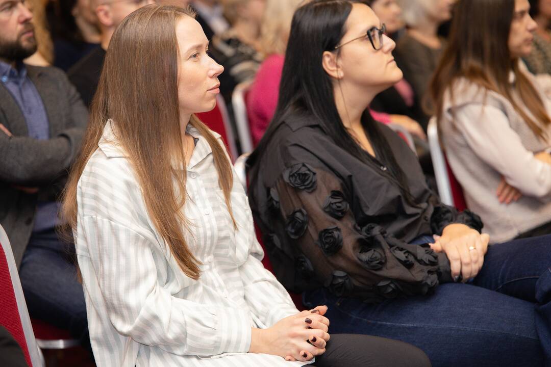 Lyderiai: (iš kairės) R. Krušinskas, T. Povilauskas, Z. Dargevičius ir E. Valatka konferencijoje dalijosi savo įžvalgomis apie verslą, finansus ir ekonomiką.